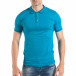 Мъжка тениска пике в ярко синьо tsf250518-37 2