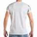 Бяла мъжка тениска с принт ананаси tsf290318-21 3