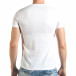 Мъжка бяла тениска с надпис il140416-26 3