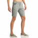 Мъжки сиви къси панталони със сини ленти отстрани it140317-142 4