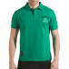 Мъжка зелена тениска с яка с надпис Franklin NYC Athletic il170216-32 2