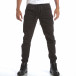 Мъжки черен панталон с карго джобове и връзки на кръста it160817-30 2