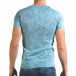 Мъжка синя тениска с надпис Follow il120216-15 3