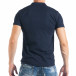 Мъжка тъмносиня тениска polo shirt с ивици it050618-48 3