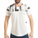 Мъжка бяла тениска с щампован надпис tsf020218-11 2