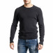 Памучен пуловер пике цвят графит tr231220-5 2