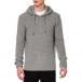 Мъжки сив пуловер с качулка tr240921-7 2