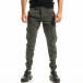 Мъжки зелен карго панталон с ластик на крачолите tr300920-4 2