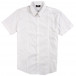 Бяла мъжка риза Gnious с къс ръкав и пагони 120213-2 2