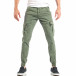 Зелен мъжки карго панталон с дрeбен десен it040518-19 2