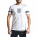 Мъжка бяла тениска White Black tr010221-9 2