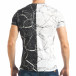 Мъжка черно-бяла тениска с надпис Black tsf020218-71 3