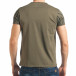 Мъжка зелена тениска с пришити връзки tsf020218-63 3