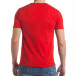 Мъжка червена тениска с обло деколте it030217-8 3
