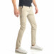 Мъжки панталон в цвят каки с малки детайли по плата it290118-36 4