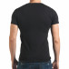 Мъжка тениска черна с голям бял кръст отпред il140416-8 3