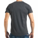 Мъжка тъмно сива тениска Slim fit с малки прокъсвания tsf020218-43 3