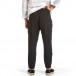 Черен ленен панталон с ластик на кръста it240621-41 3