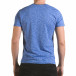Мъжка синя тениска с тъмно син джоб il170216-14 3