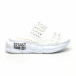 Дамски прозрачни чехли бели шипове tr180320-8 2