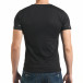 Мъжка черна тениска рокерска с разноцветни пръски боя il140416-62 3