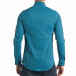 Мъжка синя риза на малки квадратчета tsf270917-9 3