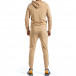 Basic мъжки бежов спортен комплект от памук tr070921-52 3
