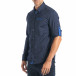 Мъжка синя риза с принт tsf270917-8 4