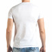 Бяла мъжка тениска с голяма щампа отпред il140416-39 3