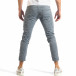 Мъжки сив панталон с пръски боя it290118-2 4
