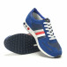 Мъжки сини маратонки с контрастни ленти it251017-61 4