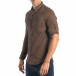Мъжка кафява риза на малки квадратчета tsf270917-10 4
