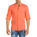 Мъжка ленена риза оранжев неон it240621-32 2