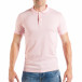 Розова мъжка тениска пике с яка tsf250518-35 2