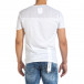 Текстурирана бяла тениска с връзка it240621-5 3