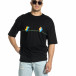 Мъжка черна тениска Dinosaur Oversize tr150521-3 2