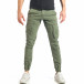 Мъжки зелен карго панталон с ципове на крачолите it290118-32 2
