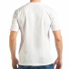 Мъжка бяла тениска с декоративни скъсвания tsf020218-30 3