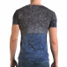Мъжка синьо-сива тениска с надписи il120216-24 3