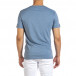 Текстурирана синя тениска с копчета it240621-4 3