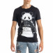 Мъжка тениска Panda Criminal в черно tr010720-23 2