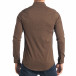 Мъжка кафява риза на малки квадратчета tsf270917-10 3