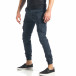 Мъжки син карго панталон на малки черни детайли it290118-31 4
