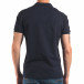 Мъжка синя тениска с яка изчистен модел it150616-36 3