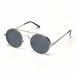 Кръгли слънчеви очила в черно със сребриста рамка it250418-21 2