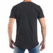 Мъжка черна тениска с ефектни апликации tsf250518-61 4