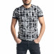 Мъжка тениска Raster черно и бяло tr010221-15 2