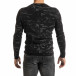 Мъжки сиво-черен пуловер пикселирана шарка it301020-18 3