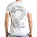 Мъжка бяла тениска с голям номер 2 на гърба il140416-3 3