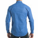 Мъжка синя карирана риза от лека материя tsf220218-2 4